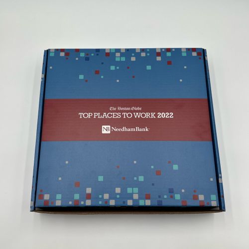 Needham Bank partnered with Winbrook to create welcome kits.