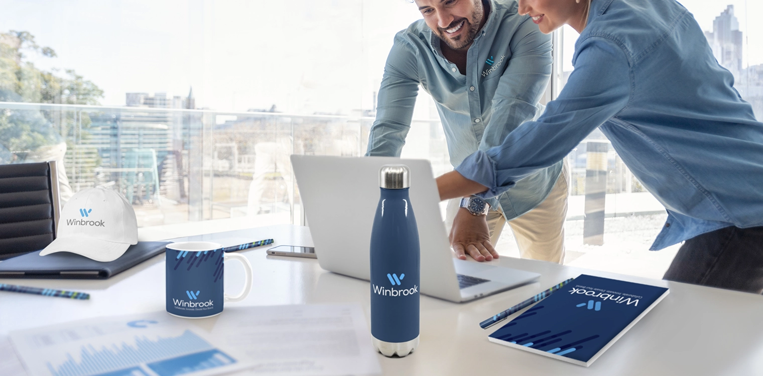 Winbrook offers collaborative solutions that align with your brand’s vision and deliver success with promotional items and branded apparel.